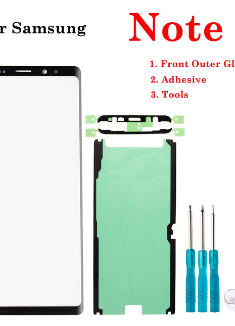1Set Nuovo Display LCD Frontale In Vetro Esterno Touch Screen Esterno Pannello Obiettivo Per Samsung Galaxy S8 S9 S10 S20 Nota 8 9 10 Plus Ultra