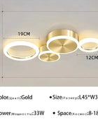 Plafoniera moderna a LED ad anello creativo per la casa, soggiorno, dimmerazione remota, camera da letto, lampadario a soffitto, apparecchio di illuminazione per interni