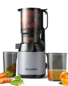 BioloMix Cold Press Juicer,with 130mm Feed Chute,Fit Whole Fruits & Vegetables,High Juice Yield,BPA FREE Slow Masticating Juicer