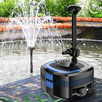 SUNSUN kio pond filter in fishpond fountain pump + UV lamp + filter.Pond pumping aeration cycle three in one water fountain pump