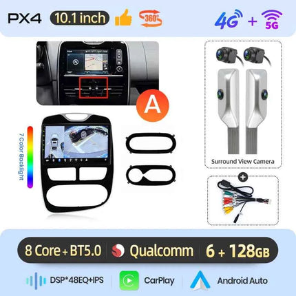 AWESAFE 10" Android Radio For Renault Clio 4 2012-2019 Wireless CarPlay GPS Navigation 4G CAN-BUS Plug and Play Autoradio DSP BT