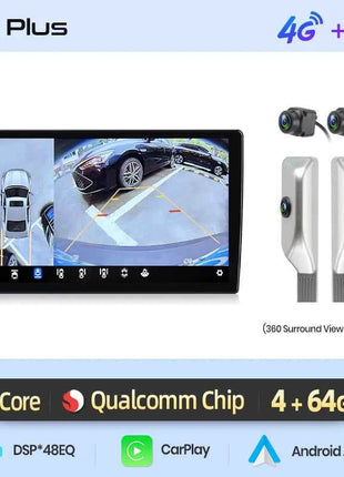 Junsun Qualcomm 8-Core 360 Camera Wireless CarPlay Android Auto Car Radio for Mercedes Benz Smart Fortwo 451 2005-2011