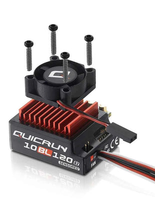 Hobbywing QUICRUN 10BL120 120A ESC w/Rocket 540 V3 4.5T  Motor Sensored Brushless Combo for Competition 1/10 1/12 F1 RC Car