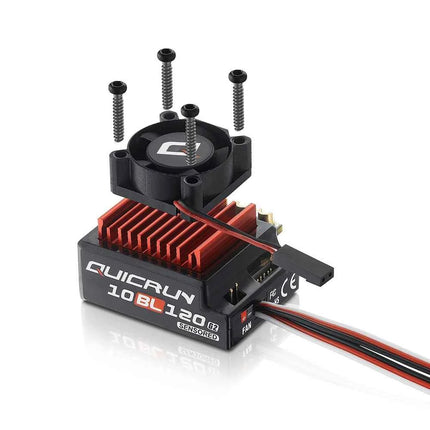 Hobbywing QUICRUN 10BL120 120A ESC w/Rocket 540 V3 4.5T  Motor Sensored Brushless Combo for Competition 1/10 1/12 F1 RC Car