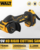 DEWALT DCG438 Smerigliatrice Angolare Brushless 20V 76mm, Sega da Taglio a Batteria 20000RPM 400W per Metallo e Legno, Utensile per Taglio e Lucidatura