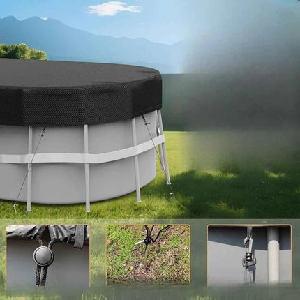 Copertura per piscina rettangolare Protezione impermeabile per piscine ovali e gonfiabili fuori terra Dimensioni da 7 x 10 x 16 piedi
