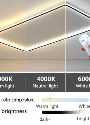 Luci da soggiorno ultrasottili nordiche Lampade da soffitto a LED con telecomando Decorazioni per la casa per interni Lampadario da soffitto per studio camera da letto per bambini
