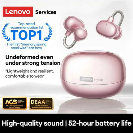 Lenovo Original LES12 Wireless Headphones NEW TWS Bluetooth 6.0 HD Microphone HIFI Earphones Noise Cancellation Touch ENC Call