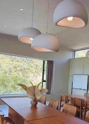 Lampada a sospensione moderna Wabi Sabi Sala da pranzo Illuminazione Decorazioni per la casa Soggiorno Camera da letto E27 Lampadario a soffitto a LED Lampade a sospensione a soppalco