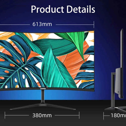 27 Inch Curved Monitor 75Hz 2ms Desktop PC Lcd FHD Computer Display Gaming IPS Panel Screen LED 1080P Desktop Display