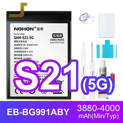NOHON Phone Battery for Samsung Galaxy S24 S23 S22 Ultra S21 S20 Plus S10 S10E S9 S8 S7 S6 S10+ S20+ S21+ S23+ S24+ Batteries