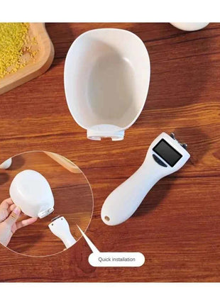 Pet Food Measuring Scoop Electronic Dog Cat Food Measuring Cup Digital Spoon Scale Kitchen Food Scale with LED Display