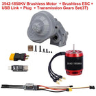 9IMOD RC Brushless Combo AM32 80A ESC 3542 1850KV/2250KV Brushless Motor Gearbox for Axial SCX10 RC Crawler Car Upgrades Parts