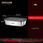 LFGB Certification 304 Stainless Steel Kitchen Food Preservation Box Air Out Slight Vaccum Crisper Well Sealed Seafood Container