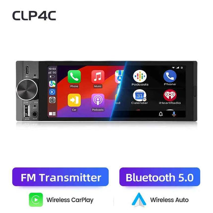 Junsun 6.86 Inch Universal 1 Din Car Stereo Radio MP5 Player Wireless Carplay Android Auto BT SWC FM USB Type-C Plug Autoradio