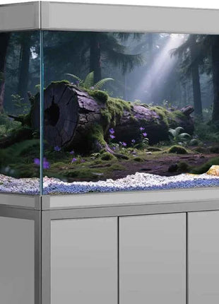Aquarium Background Poster Large Forest Tree Trunk Moss PVC Waterproof Backdrop for Freshwater/Saltwater & Reptile Tanks