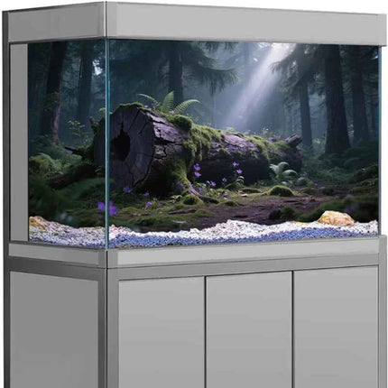 Aquarium Background Poster Large Forest Tree Trunk Moss PVC Waterproof Backdrop for Freshwater/Saltwater & Reptile Tanks