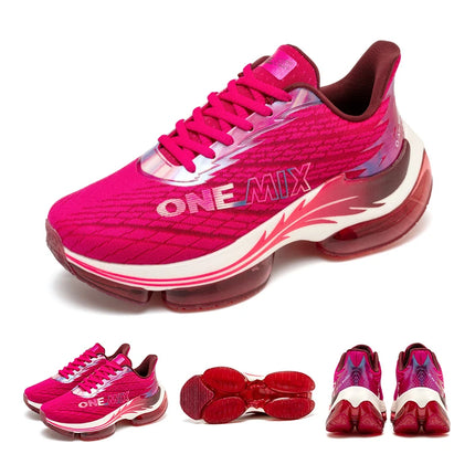 Scarpe da corsa con cuscino d'aria ONEMIX per donna, scarpe da ginnastica estive leggere con superficie in rete traspirante, scarpe sportive per fitness all'aperto