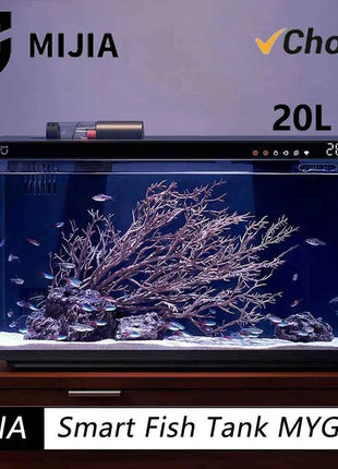 New Mijia Smart Fish Tank MYG100 Work With Mijia APP Mobile Controlled Remote Feeding Smart Lighting System Light Aquarium20L