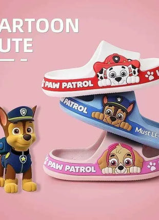 Paw Patrol Chase Zoccoli per bambini Scarpe per bambini per interni ed esterni, Decorazione traspirante con suola antiscivolo ad asciugatura rapida, comode pantofole