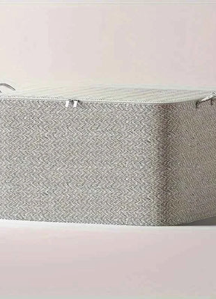 3-Piece Heavy-Duty Foldable Storage Boxes with Lids - Large Stackable Organizing Bins Made of Heavy-Duty Non-Woven Fabric
