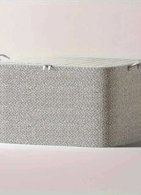 3-Piece Heavy-Duty Foldable Storage Boxes with Lids - Large Stackable Organizing Bins Made of Heavy-Duty Non-Woven Fabric