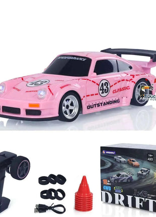 SALE 4WD RTR 1/43 RC Speed Car Four-wheel Drive Radio Control 2.4g Mini Racing Drifting Car Toys High Speed Model Gift for Boys