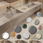 Seamless Stone Vanity Set, One-Piece Basin Bathroom Cabinet , SingleDouble Sink, Stain Resistant & Durable, Customizable