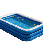 Inflatable Pool Made of Thick PVC, Foldable, Portable, Large for Families, Garden, Children and Adults, with Slide, Pool Accessories
