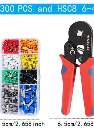 VE Tubular Crimp Terminal, multiple crimp terminal plier combination set, electrical equipment connector, crimping pliers