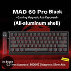 MADLIONS MAD 60/68HE Gaming Magnetic Switch Keyboard Wired Key Web Drive Custom 8K 61/68 Return RT Adjustable Keystroke Hot Swap