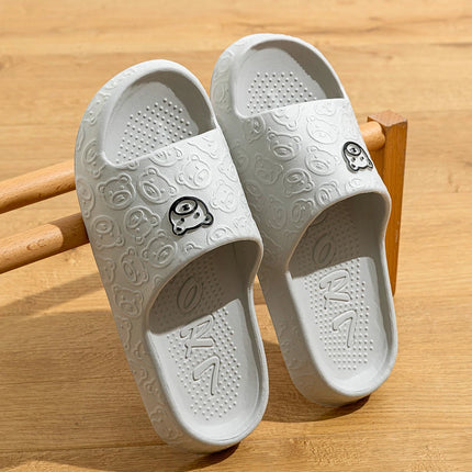 Pantofole estive per bambini Indoor Cute Bear Print Antiscivolo Suola morbida Squisite scarpe genitore-figlio Scarpe comode per il tempo libero per la casa