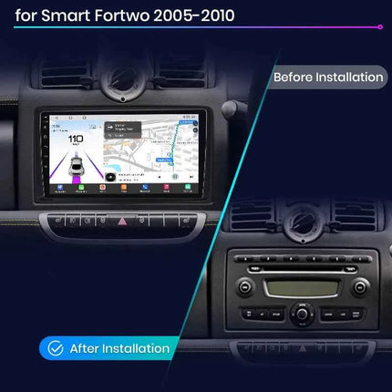 Junsun Qualcomm 8-Core 360 Camera Wireless CarPlay Android Auto Car Radio for Mercedes Benz Smart Fortwo 451 2005-2011