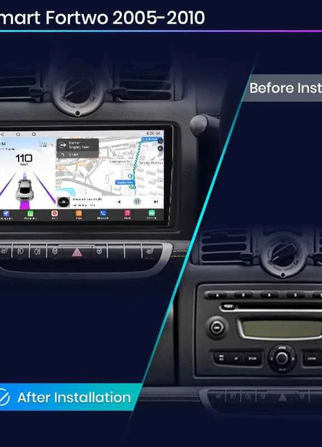 Junsun Qualcomm 8-Core 360 Camera Wireless CarPlay Android Auto Car Radio for Mercedes Benz Smart Fortwo 451 2005-2011