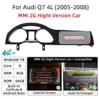 Android 14 Auto Radio CarPlay For Audi A6 C6 4f  For Audi Q7 4L 2005-2015 MMI 2G 3G GPS Car Multimedia Player Navi Stereo DSP