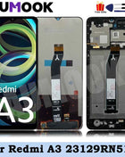 LCD Per Xiaomi Redmi A3 23129RN51X Display Touch Screen Digitizer Assembly Parti di Ricambio Digitali per Redmi A3 Schermo LCD
