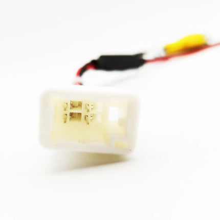 Cablaggio ingresso telecamera retromarcia a 4 pin, spina RCA, per Toyota Corolla, Camry, RAV4, Highlander, schermo originale Prado