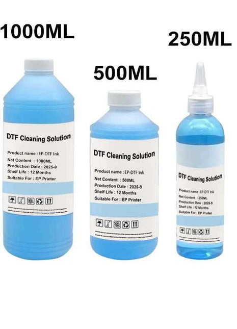 250ml 500ml 1000ml DTF Power Cleaner DTF Cleaning Solution Liquid For Direct to Film Printer Printhead L805 L1800 L800 1390