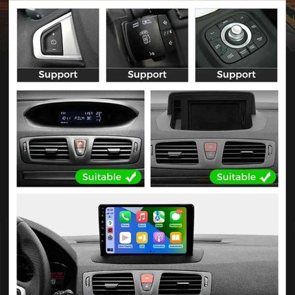 Srnubi Car Radio For Renault Megane 3 Fluence Samsung SM3 2008-2014 Multimedia Player Carplay Android Auto Autoradio Navigatore