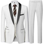 Abito Uomo 3 Pezzi Nero Slim Fit - Giacca, Pantalone e Gilet Cerimonia