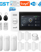PGST PG-107 4G Tuya Wireless WIFI GSM Sistema di allarme domestico con telecamere di sicurezza Rilevatore di movimento Sensore antifurto Alexa e Google