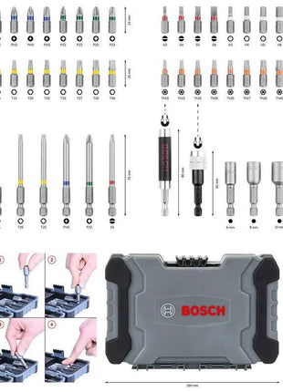 BOSCH 2607017702 Electric Screwdriver Bit Set 43-pcs HSS High Hardness Multifunctional PH/PZ Bit Power Tool Attachments