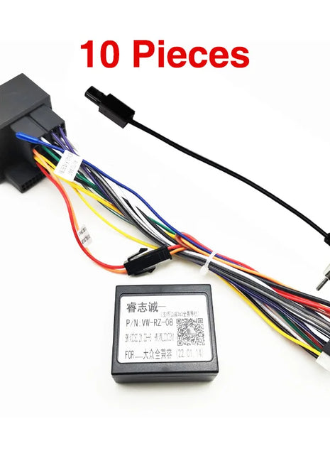 Adattatore Cablaggio Quadlock, Decoder CAN Bus, SWC, Plug & Play, Cavo Radio Android 16 Pin, per VW PQ35 Golf Jetta Polo Caddy