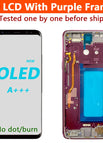 Purple frame OLED