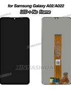 6.5-inch LCD Display for Samsung Galaxy A02, Touchscreen Digitizer for Samsung A022 LCD SM-A022M A022F A022G, Spare Parts