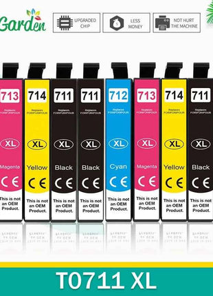 InkGarden T0711 Ink Cartridge For Epson Stylus SX110 SX215 SX218 SX400 SX405 SX410 SX415 SX510W SX515W DX7400 Printer