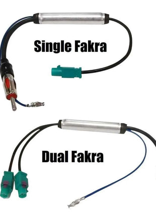 Antenna radio speciale per auto AM/FM Amplificatore di segnale radio audio Doppio adattatore antenna per antenna radio Fakra RF per Volkswagen