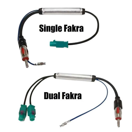 Antenna radio speciale per auto AM/FM Amplificatore di segnale radio audio Doppio adattatore antenna per antenna radio Fakra RF per Volkswagen