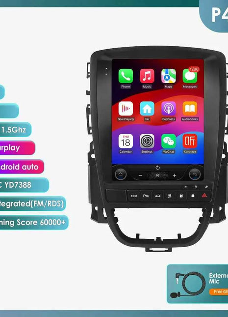 9.7" Hizpo CarPlay Android Car Radio for Opel Astra J Buick Verano 2009 - 2015 Tesla Style Screen GPS DSP 360CAM  Snapdragon6115