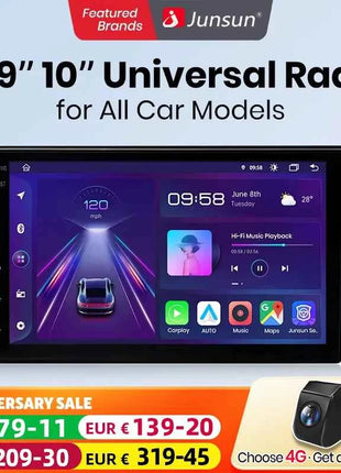 Junsun 7 9 10 inch Universal CarPlay Android Auto Car Radio For VW Fiat Renault Nissan Hyundai GPS Multimedia autoradio Stereo